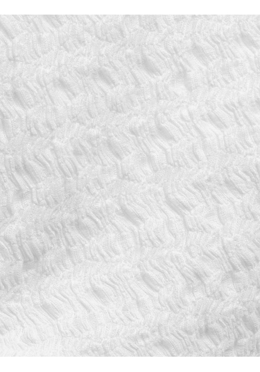 Koton Tek Omuz Detaylı Dokulu Asimetrik Yaka Drapeli Kolsuz Tişört Ekru 5sal30148ık Ekru