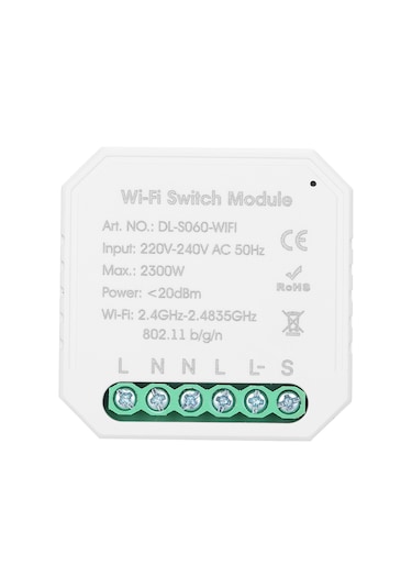 S6564-1 Tuya Mini Dıy Tek Yönlü Küçük Vücut Akıllı Anahtar