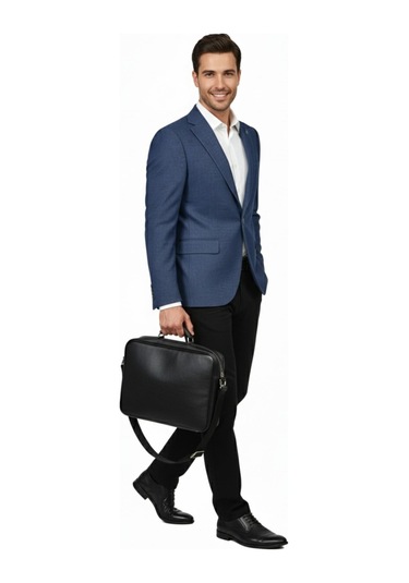 Erkek Tek Spor Ceket Çift Yırtmaçlı Bgl-st04982 Petrol