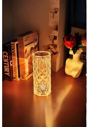 Kristal Dokunmatik Ve Kumandalı Masa Ve Gece Lambası Çok Renkli