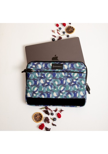 Eternal Circles 13 İnç Laptop / Macbook Uyumlu Kılıf Mavi - Siyah