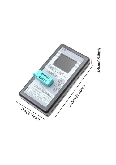 Suntek Transistör Test Cihazı Hafif Esr Metre Siyah-kabuk