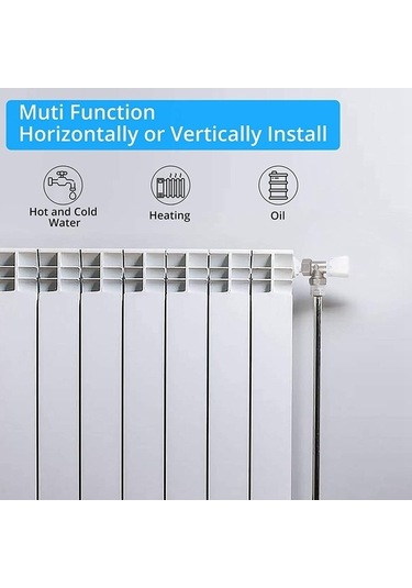 Ulzyvf Termostatik Radyatör Vanası 2 Adet 15mm X 1/2 Inç Termostatik Açı Trv Termostatik Radyatör Vanası Ev Ofis İçin, Kış Modelleri