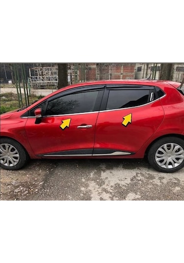 Renault Clio 4 Hb Krom Cam Çıtası 8 Parça 2012 Üzeri Paslanmaz Ç.