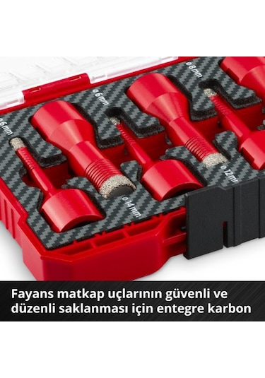 Einhell Taş Delici Uç Seti 7 Parçam-Case Kutu - 49500400
