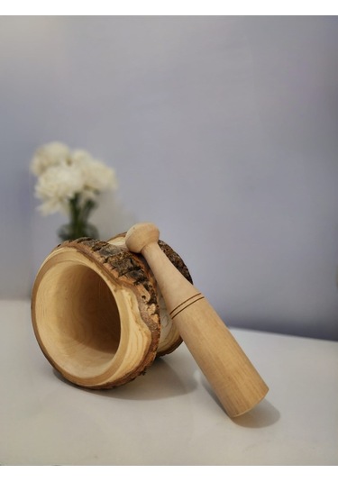 Hbs Art Design Doğal Kabuklu Havan Büyük Boy