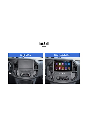 Mercedes Benz Vıto W639 2010-2015 Multimedya Navigasyon Usb Kamera Carplayer 6 Ram