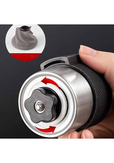 Honeybeeshop Beyaz Taşınabilir Paslanmaz Çelik Manuel Kahve Öğütücü Ahşap Saplı Seyahat Değirmeni