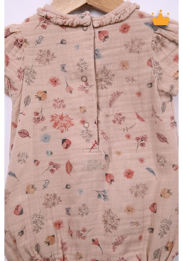 Babydola %100 Pamuk Kız Bebek Tulum Bayramlık 12049 001