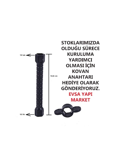 Inventa Star Siyah Mutfak Eviye Batarya