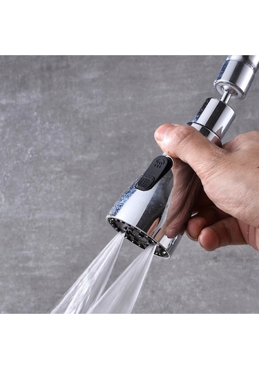 Ambition Mutfak Banyo Dokunun Musluk 360 Derece Döner Lavabo A Gümüş