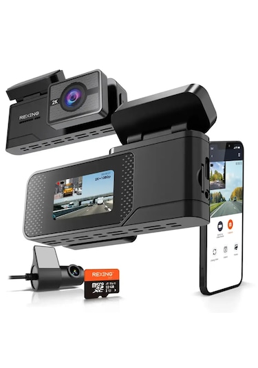 Rexing C2 2k+1080p Wifi Araç Kamerası + 32gb Sd Kart