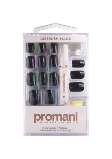 Promani Siyah Takma Tırnak Kiti Pr-5002