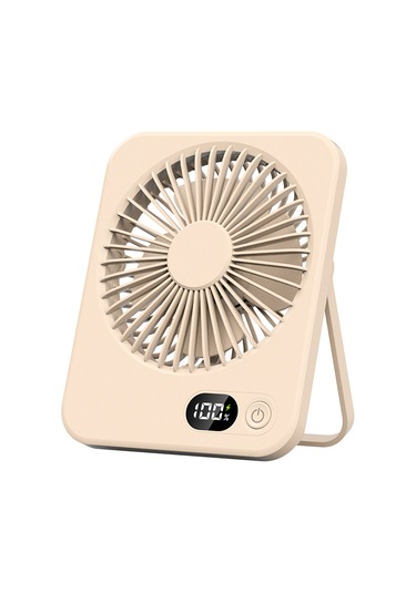 Kullanışlı, Şarj Edilebilir, Katlanır Masaüstü Fan-kahverengi