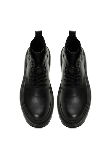 İnci Boris 4pr Erkek Siyah Deri Klasik Bot-siyah Siyah