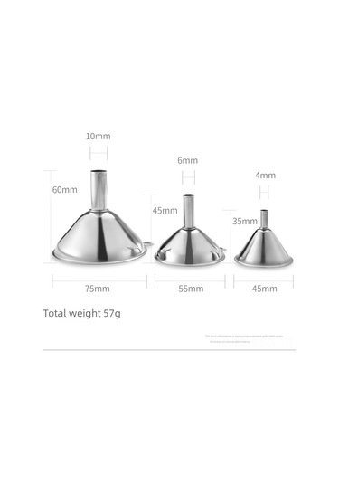 Springsun 201 Paslanmaz Çelik Mini Huni 3'lü Set: Sıvı Ayırıcı, Yağ/sirket Huni Ve Temizlik Fırçası İle Mutfakda Verimli Döküm