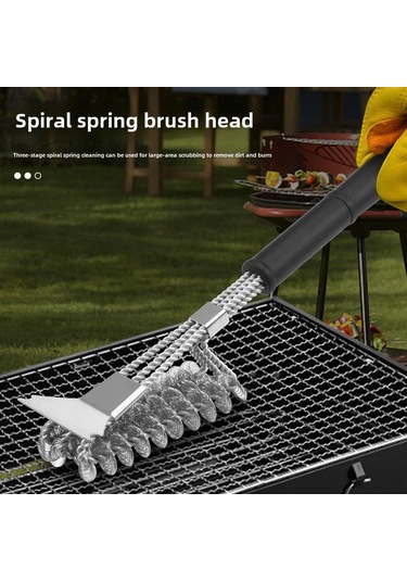 Dianziye Çelik Spiral Tırnaklı Temizlik Fırçası Mutfak Tencere Gril Ocak Lebedi Açıcı Kireç Çıkarıcı Profesyonel Temizleme Aleti 12 Adet Paket