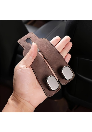 Fochsia Siyah Gizli Kancalı Pu Deri Oto Koltuk Kılıfı - Tüm Araçlara Uygun