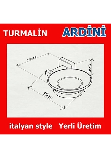 Turmalin Sabunluk Siyah Çok Renkli
