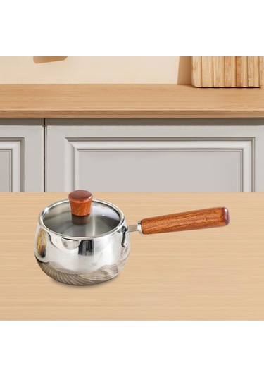 Homyl Paslanmaz Çelik Süt Tencereleri Kolay Temizlenen Kapaklı