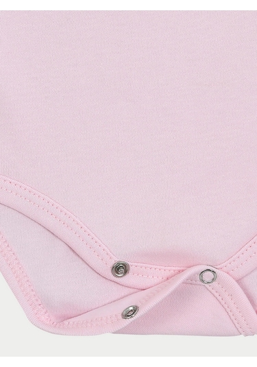 Vitmo 5'li Bebek Uzun Kollu Pamuk Çıtçıtlı Body-pembe Pembe
