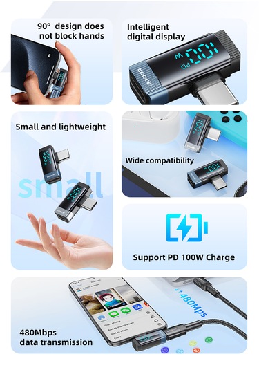 Toocki 100w Pd Type-c To Type-c Dönüştürücü Adaptör Telefon Macbo