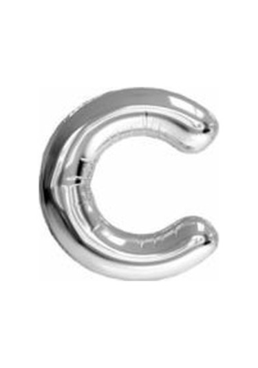 Nedi Balon Folyo Harf Gümüş C 00847 Şişirilmemiş 100 Cm