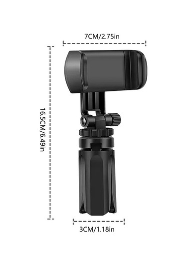 Tongxida Mini Taşınabilir Tripod, Masaüstü, İphone/samsung Uyumlu, Çok Açılı Black -