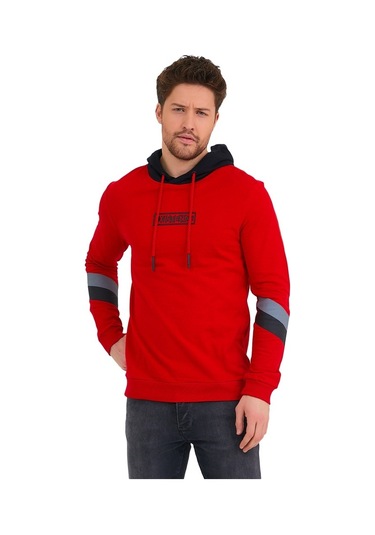 Adams Existence Baskılı Kapüşonlu Erkek Sweatshirt
