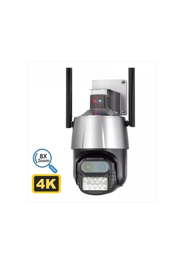 Çift Lensli Güvenlik Kamerası,hd 360 Dönebilen Su Geçirmez Aı Ak