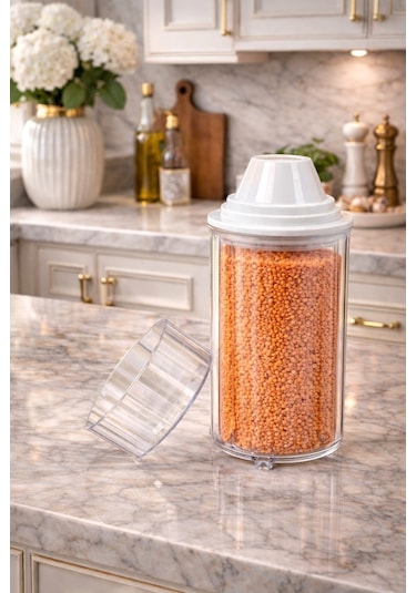 Decorev 3lü Erzak Saklama Kabı Br-6818 1300 Ml Şeffaf