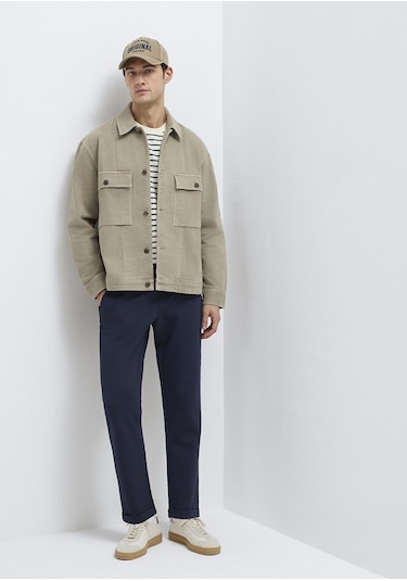 Mavi - Lacivert Örme Pantolon 0010460-86623 Lacivert