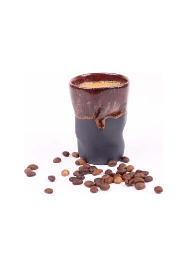 Perlotus 90 Ml Seramik Kulpsuz El Yapımı Yamuk Espresso Fincanı -1 Adet