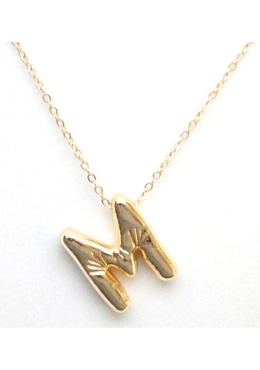 Blora Balon Kolye M Harfi Altın