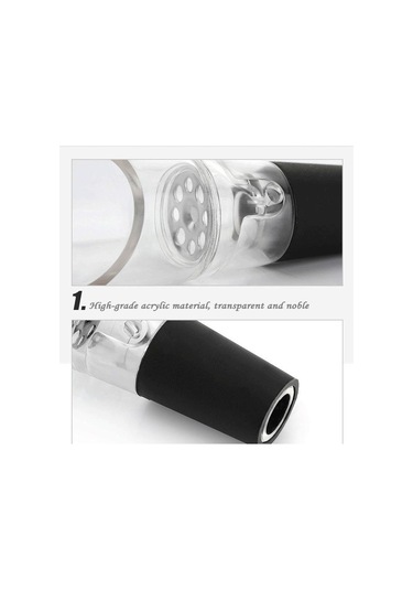 1 Adet Şarap Havalandırıcı Pourer Borulu Decanter Sihirli Mini Şarap Dekantörü Şarap Havalandırıcı Renk: Siyah