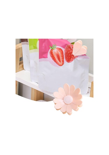 Suntek Çiçek Torbası Klipsleri Ofis Ev İçin Buzdolabı Pembe