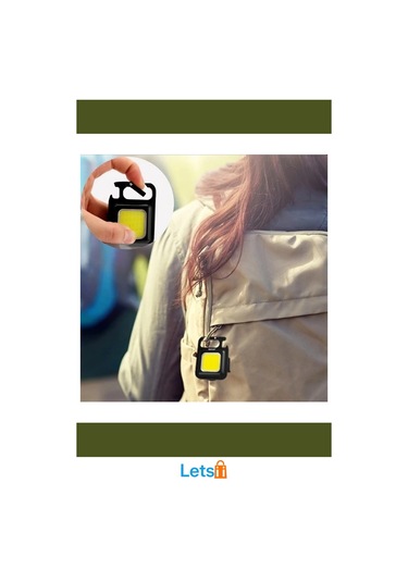 30 Led Mıknatıslı Şarjlı Mini Anahtarlık Flash Kamp Lambası Çok Renkli