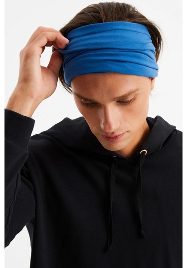 Erkek 4 Fonksiyonlu Koruyucu Pamuklu, Esnek, Terletmez, Bandana, Boyunluk, Maske - Tek Ebat / Parlament Parlament