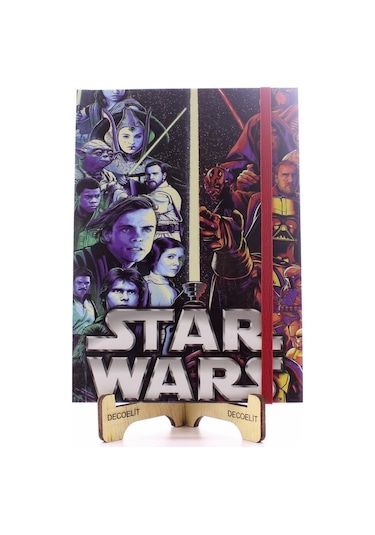Star Global Lastikli Çizgisiz Sert Kapak Star Wars Defter