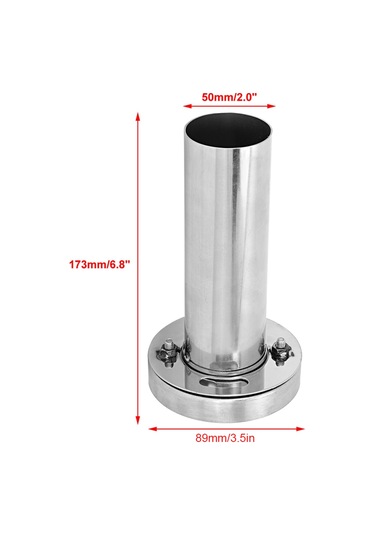 Kosona 3.5 İnç Çelik Oto Egzos Susturucu, Ses Düzeyi Ayarlanabilir, Kolay Kurulum, Evrensel Uyumlu