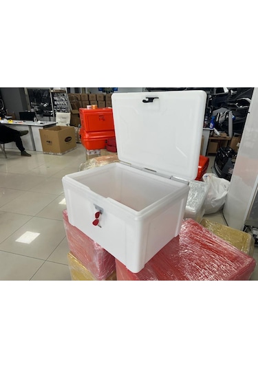Motosiklet Pizza Servis Çantası Beyaz 90 Litre Köşeli Beyaz