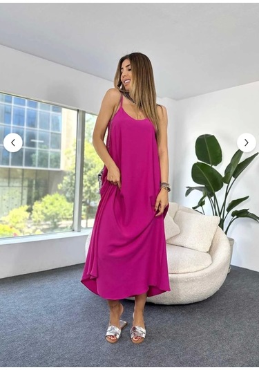 Aerobin Uzun Elbise Mor