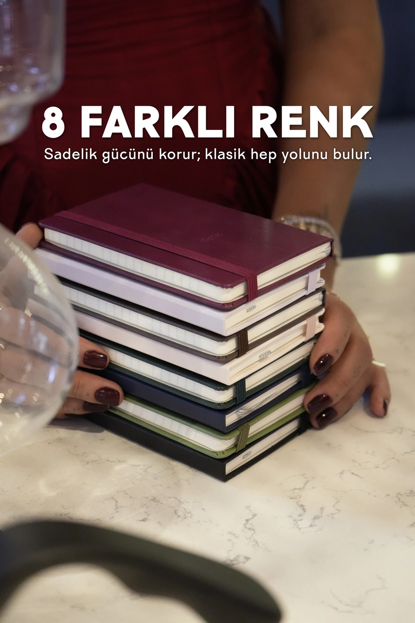 Classic 2026 Haftalık Ajanda A6 9x14 Cm Sert Kapak. Pembe