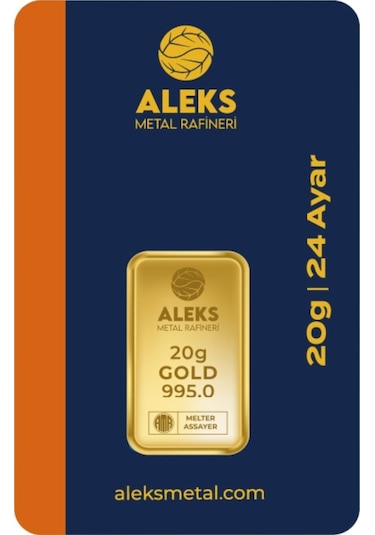 Agakulche 20 Gr 995 24 Ayar Amr Külçe Altın