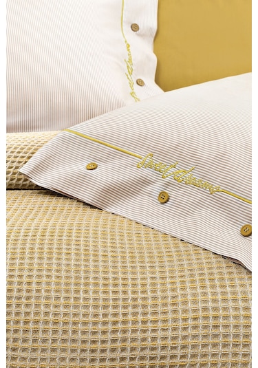 Yataş Liny Çift Kişilik Pike Takımı - Bej