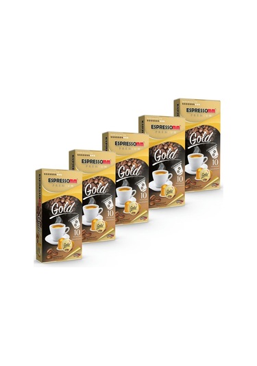 Espressomm® Premium Gold Alüminyum Kapsül Kahve (50 Adet) - Nespr