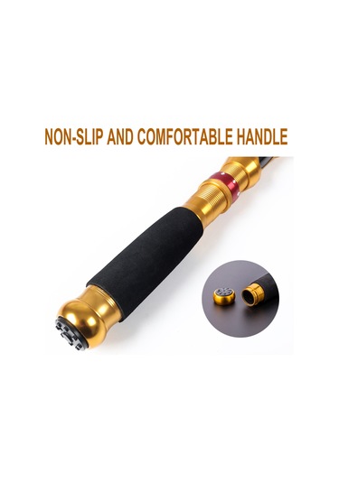 Yuntech01 1.8m Metal-karbon Mini Kısa Bölmeli Balıkçılık Kamışı + Depolama Çantası