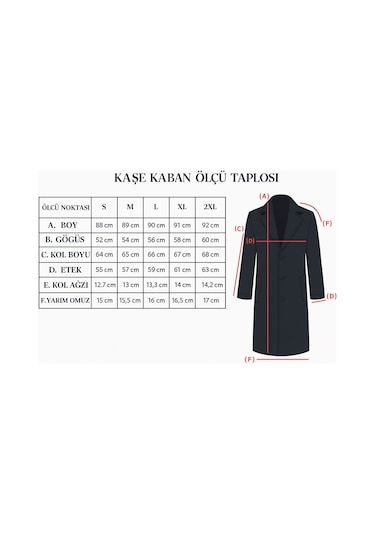 Erkek Slim Fit Kaşe Kaban Çıkarılabilir Ribanalı Fermuarlı Yaka, S Xxl Açık Bej