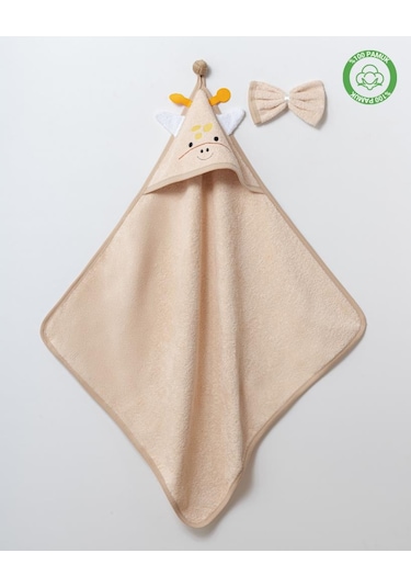 Zürafalı Silgi Havlu Bej