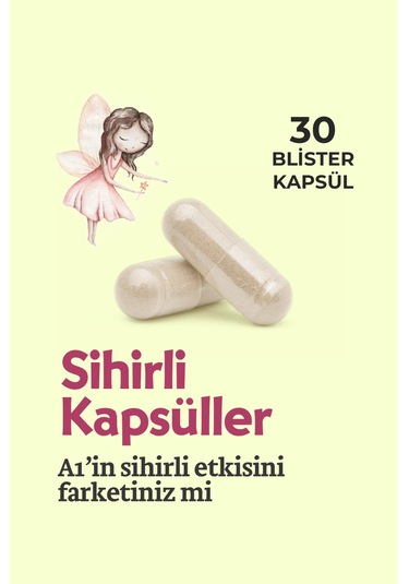 New A1 L Carnitine Lepidium Bitkisel Kapsül Blister 3 Adet Aromasız